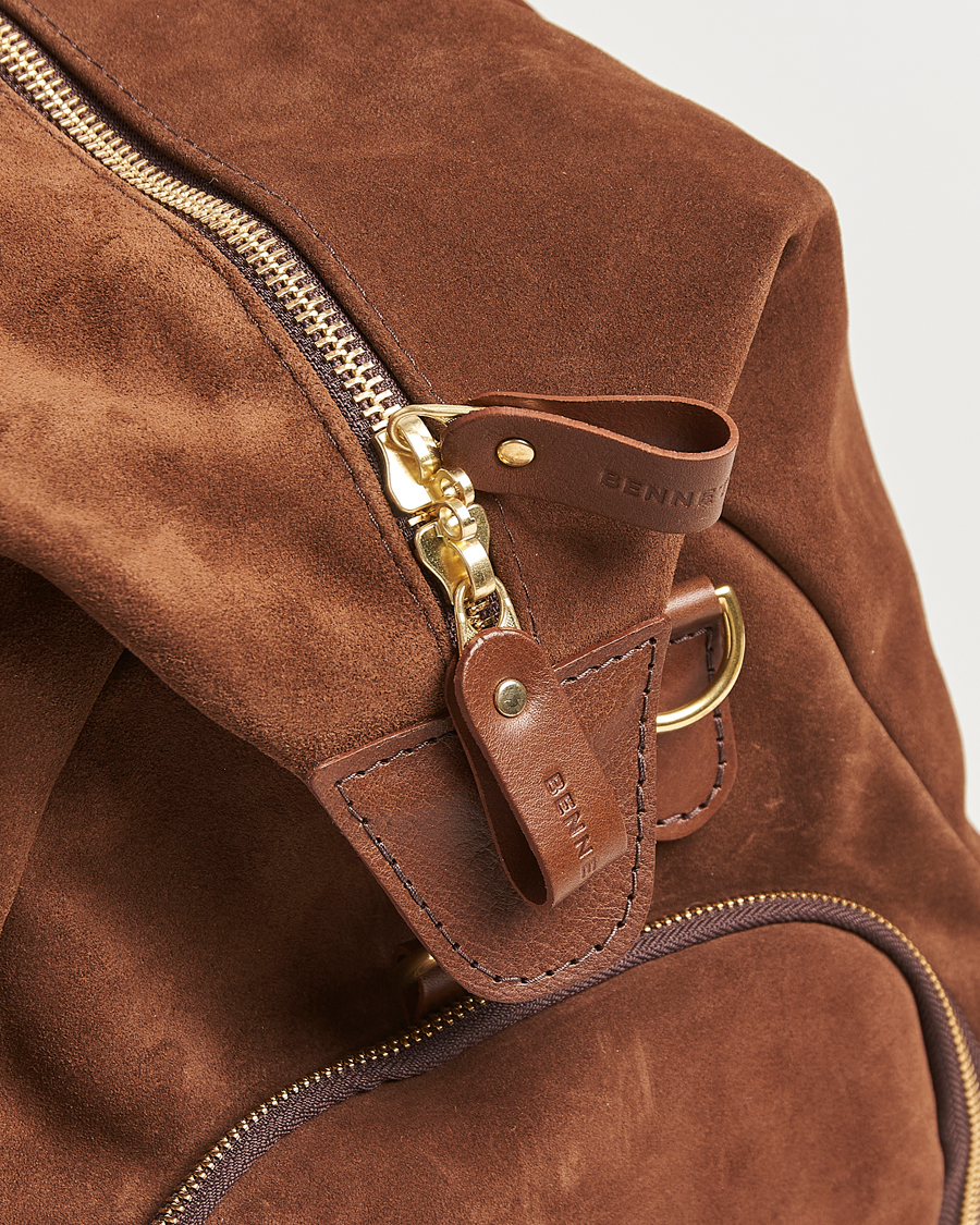 Bennett Winch Suede Weekender Brown