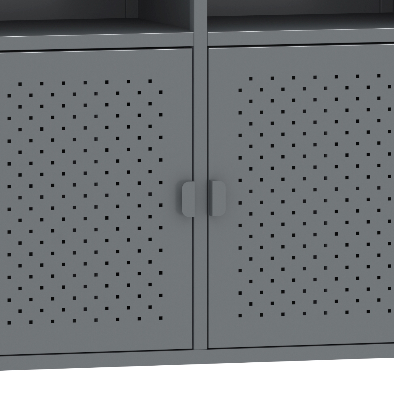 Sideboard Metall AMET 119 x 80 cm grau