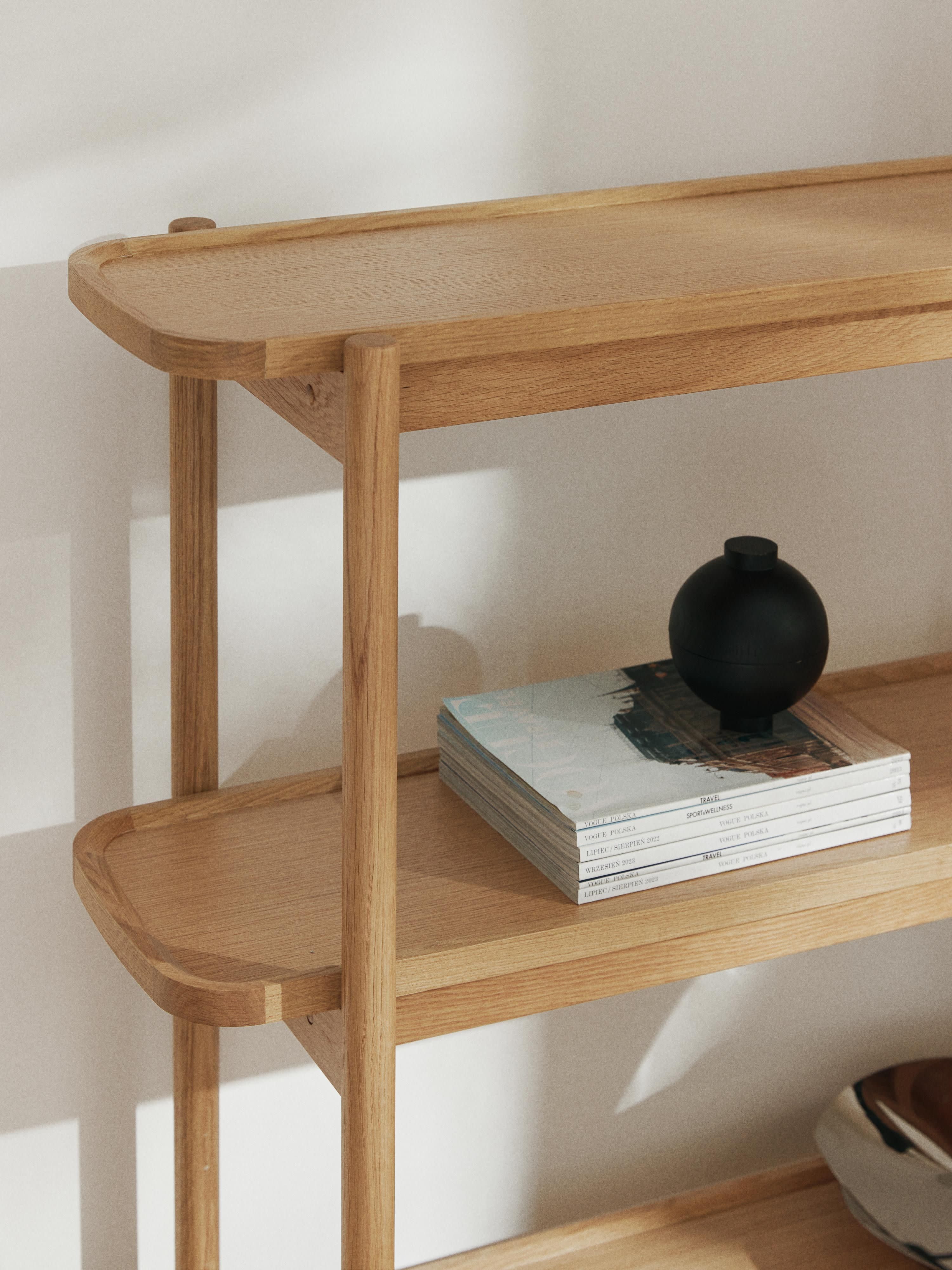 Lage houten wandkast Libby