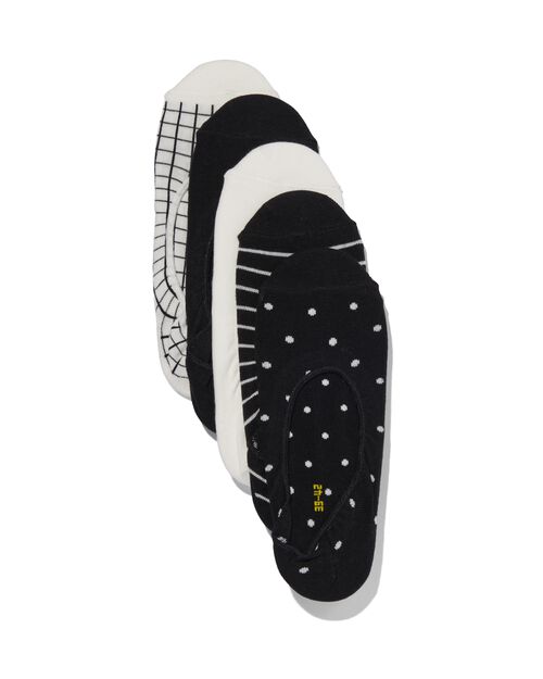 5 paires de socquettes basses femme avec du coton noir
