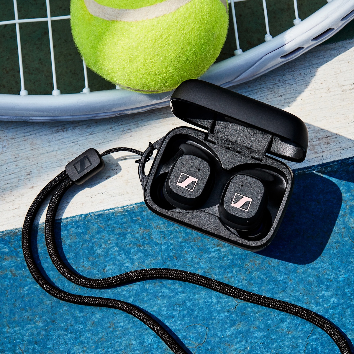 Sennheiser Sport helt trådløse in-ear hodetelefoner (sort)