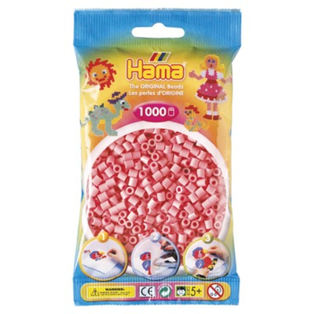 Sachet de 1000 perles midi Rose