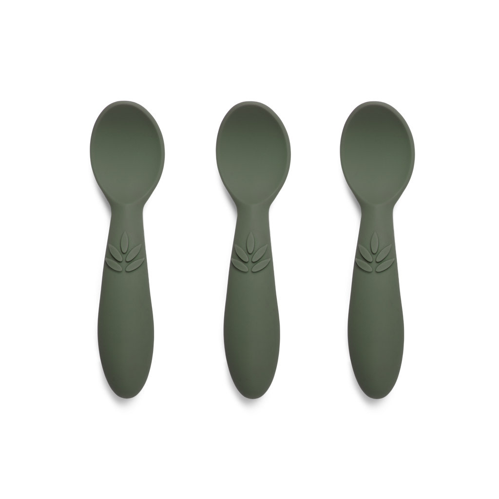 Nuuroo Nuuroo siliconen spoon Ella 3-pack dusty green