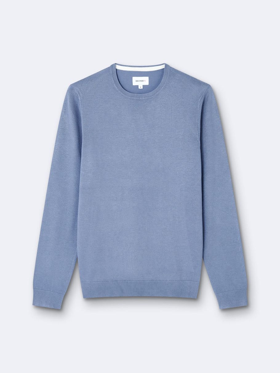 Pull col rond en viscose certifiée