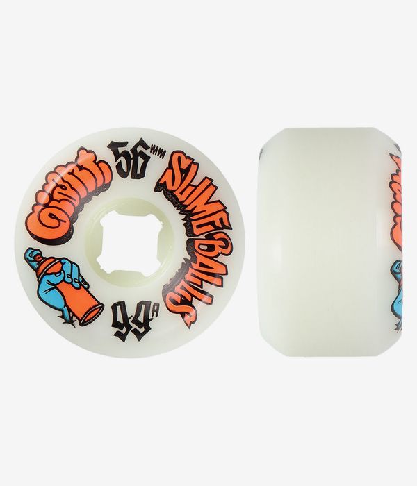 Santa Cruz Mike Giant Speed Balls Slime Balls Rollen (white) 56 mm 99A 4er Pack