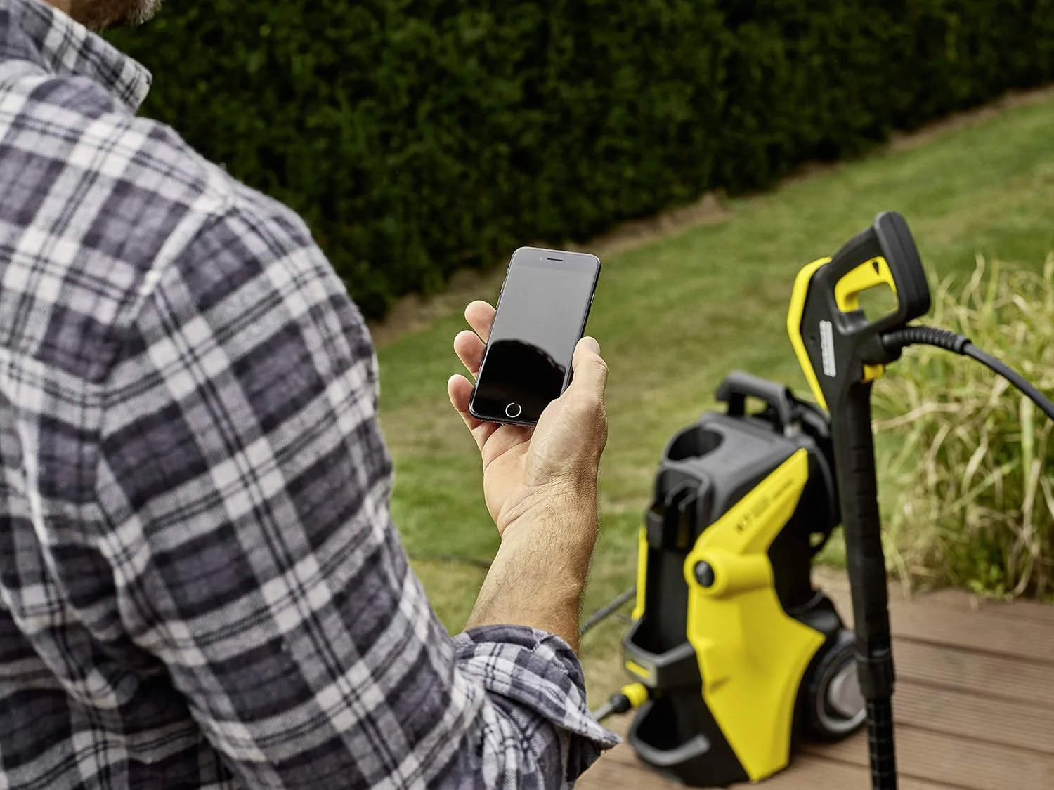 Nettoyeur haute pression Karcher K 7 Premium Smart Control Flex Home - 180 bars - 600 L/h - connecté - tambour enrouleur - brosse terrasse
