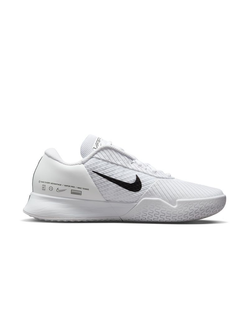 Chaussures de tennis Nike NikeCourt Air Zoom Vapor Pro 2 Blanc & Noir pour homme