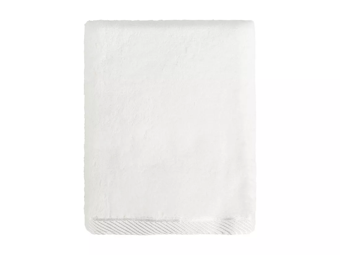 Serviette de Bain en Bambou Blanc Moyen 50x90 - Absorbante