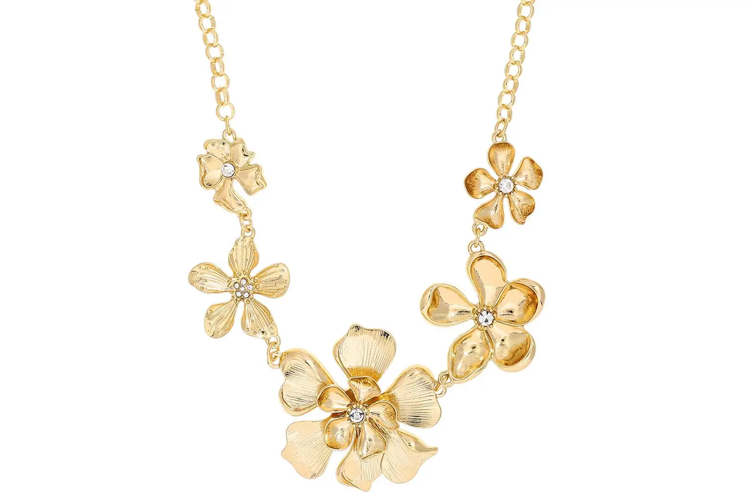 Kette - Strass Flower