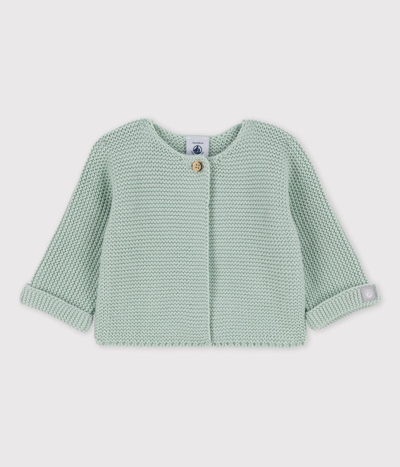 Cardigan en tricot de coton biologique bébé