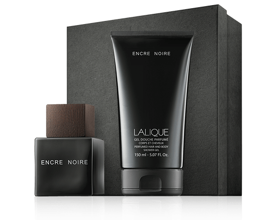Lalique Encre Noire Set mit Shower Gel 50ml-150ml