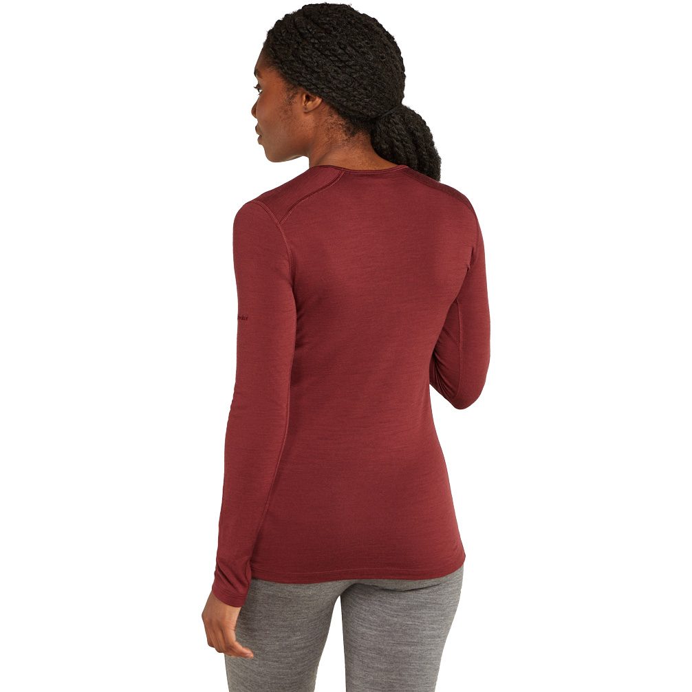 Icebreaker 200 Oasis Crewe Longsleeve Damen port