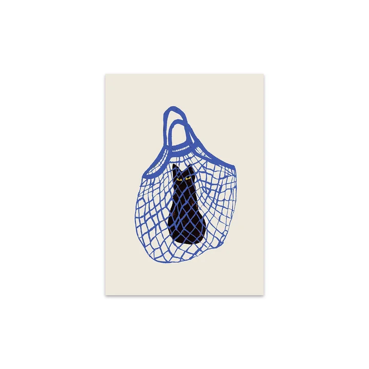 The Poster Club - The Cat’s In The Bag von Chloe Purpero Johnson, 30 x 40 cm