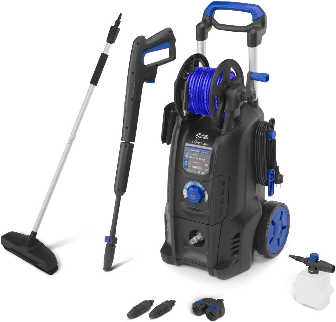 AR Blue Clean Hochdruckreiniger e-4 TWINFLOW D mit Dualtech System et Power Brush (2500 W, 150 bar, 810 l/h)