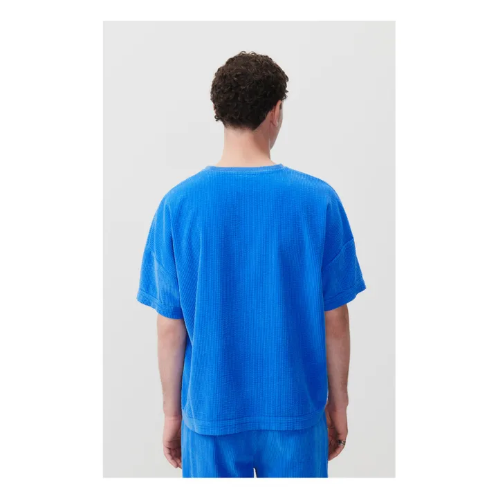 American Vintage T-shirt Padow Velours | Bleu