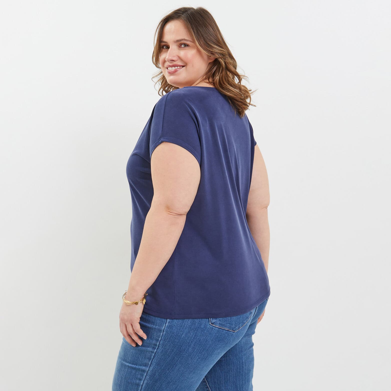 Tshirt col V femme