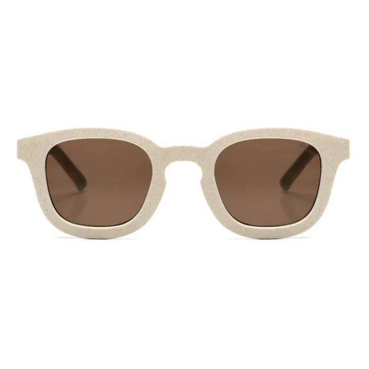 Cream Lunettes de Soleil Carré | Ecru