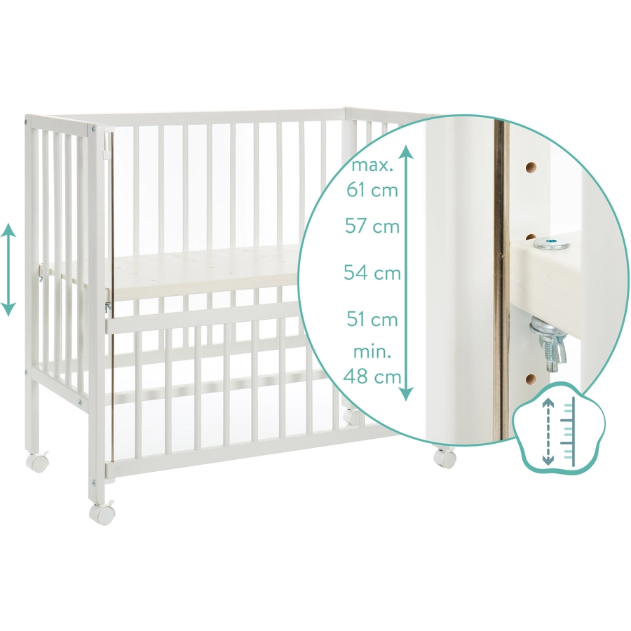 fillikid Beistellbett Cocon weiß