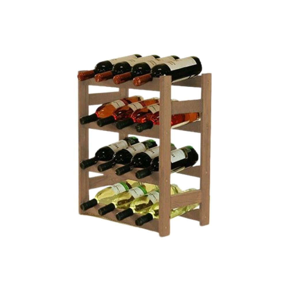 PROREGAL Wijnrek Pinot Vine HxBxD 54 x 43 x 25 cm 16 Flessen Massief grenenhout Bruin Geolied