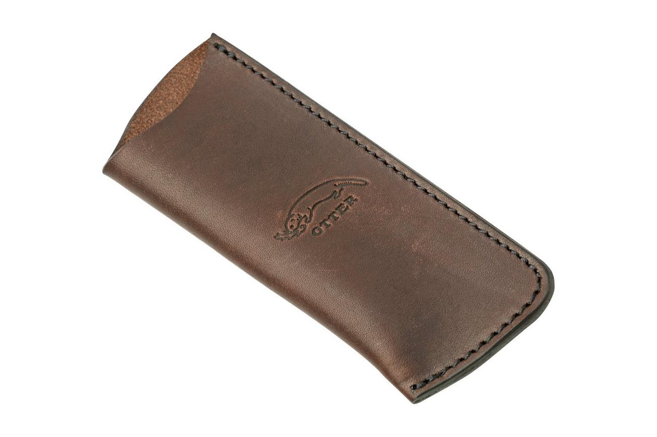 Otter Leather Case LE 04 DB, Dark Brown, Size: 12,5 x 4,5 x 1,8 cm, foedraal