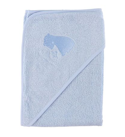 N?rgaard Madsens Babyh?ndkl?de - 75x75 cm. - Light Blue m. Bamse