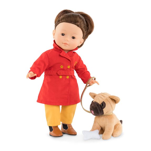 Ensemble chien, laisse et os Ma Corolle