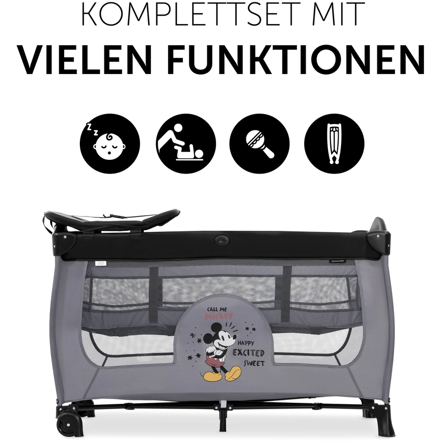 hauck Reisebett Sleep'n Play Center Mickey Mouse Grey