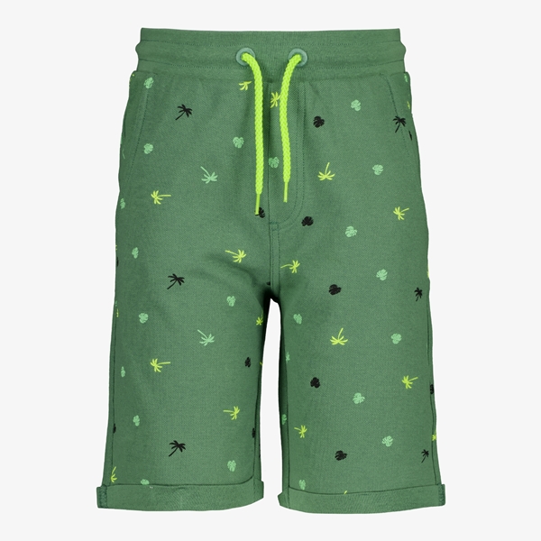 Unsigned kinder sweatshort groen met print