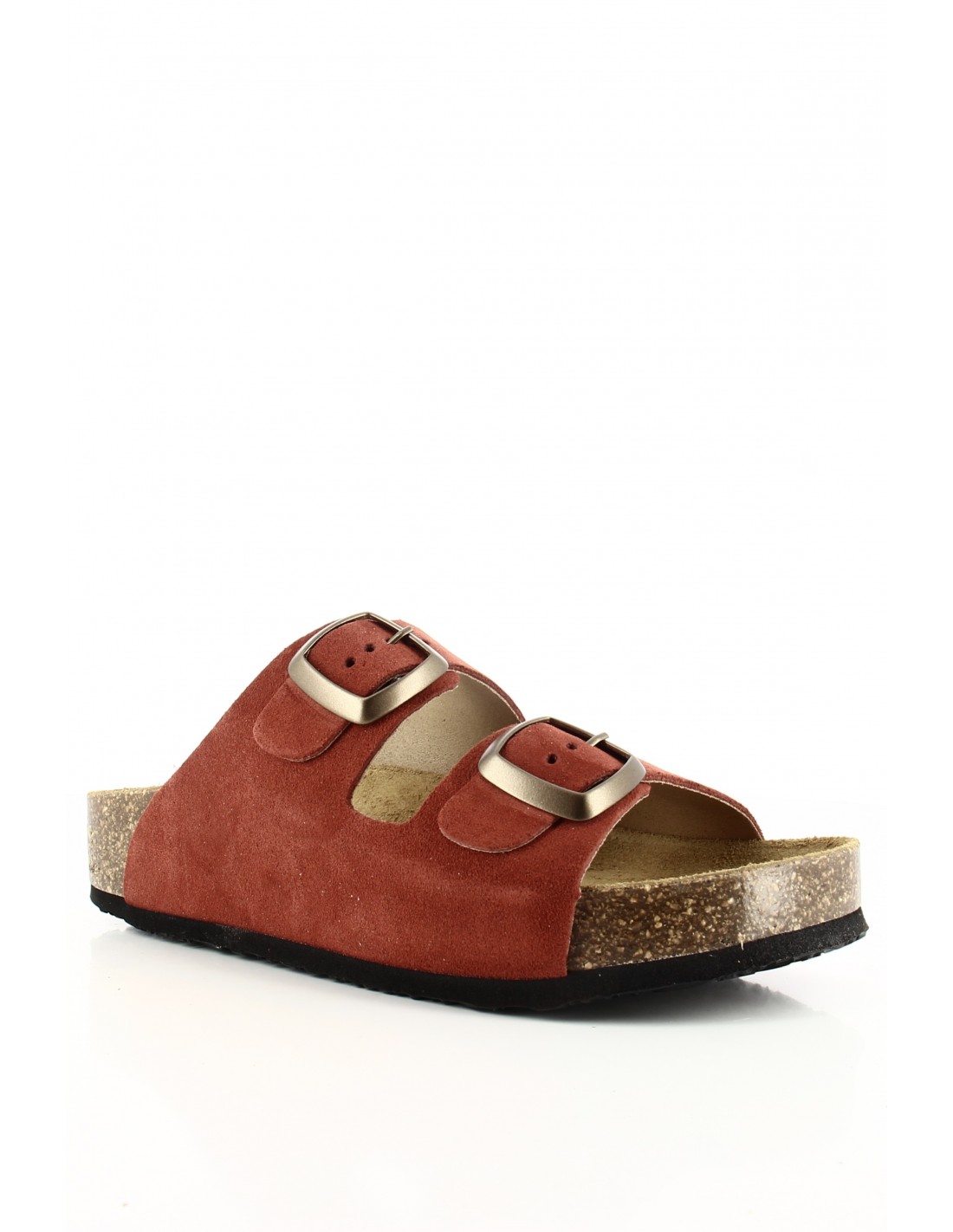 plakton Mules Femme Cp Beta Square Cuir Rouge