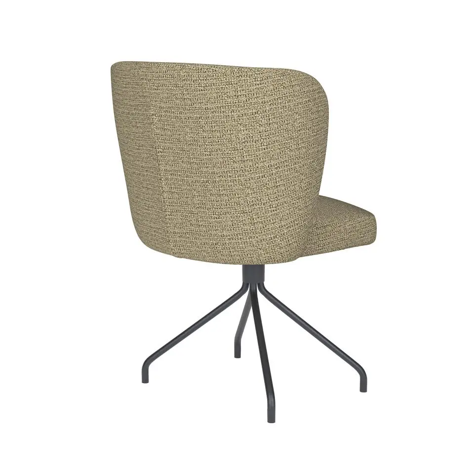 Housecraft Stan Eetkamerstoel Draaibaar Metaal Spider Pistache groen