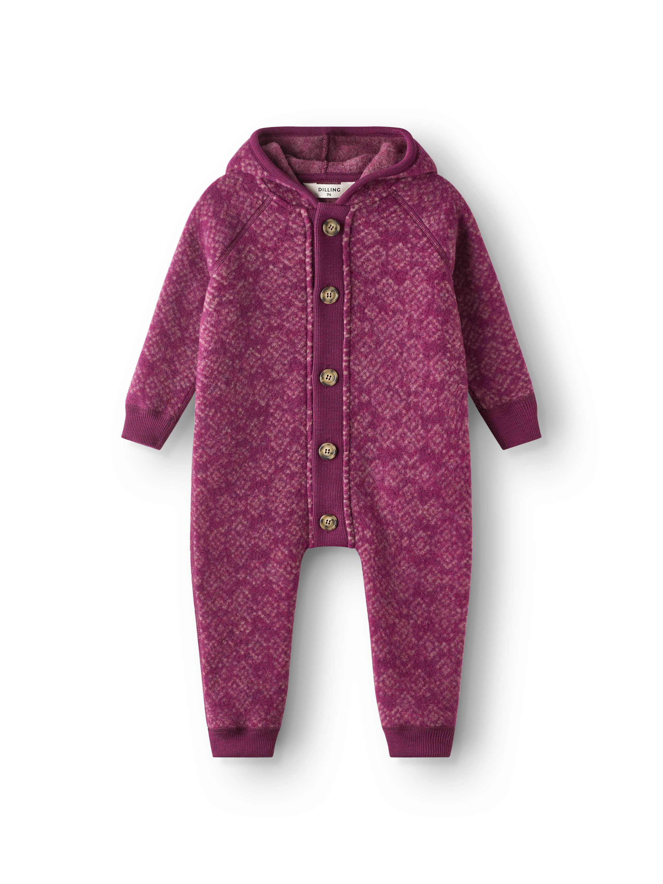 Fleecepak van merinwol voor baby's in Vlierbes