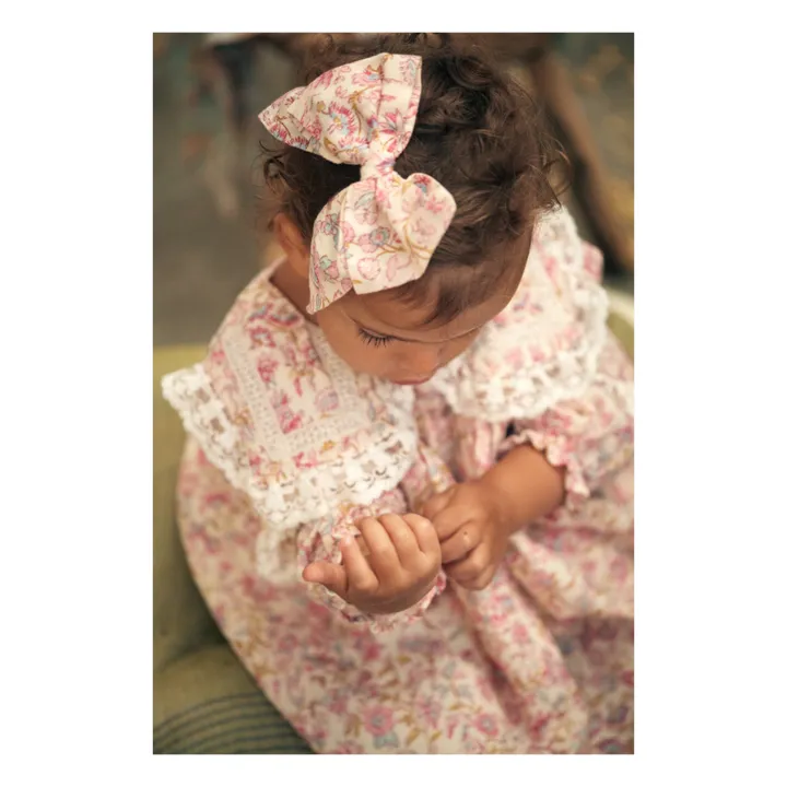 Louise Misha Robe Coton Bio Fleurs Arinola | Ecru