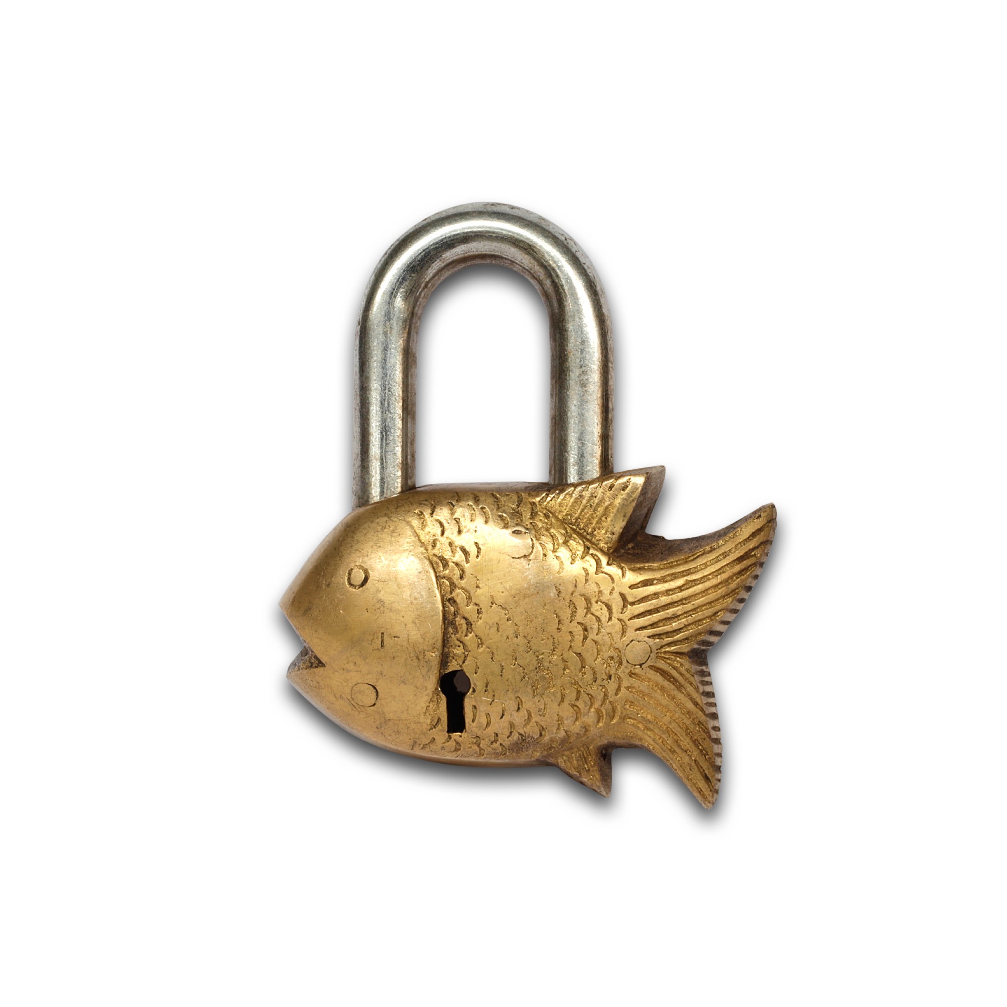 Schloss 'Fisch', gold, T 9 cm, B 7,5 cm, H 2 cm günstig bestellen