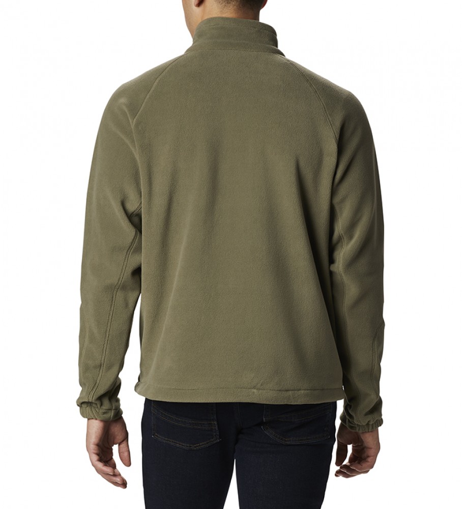 Jaqueta de lã Columbia Fast Trek II com zíper frontal, verde