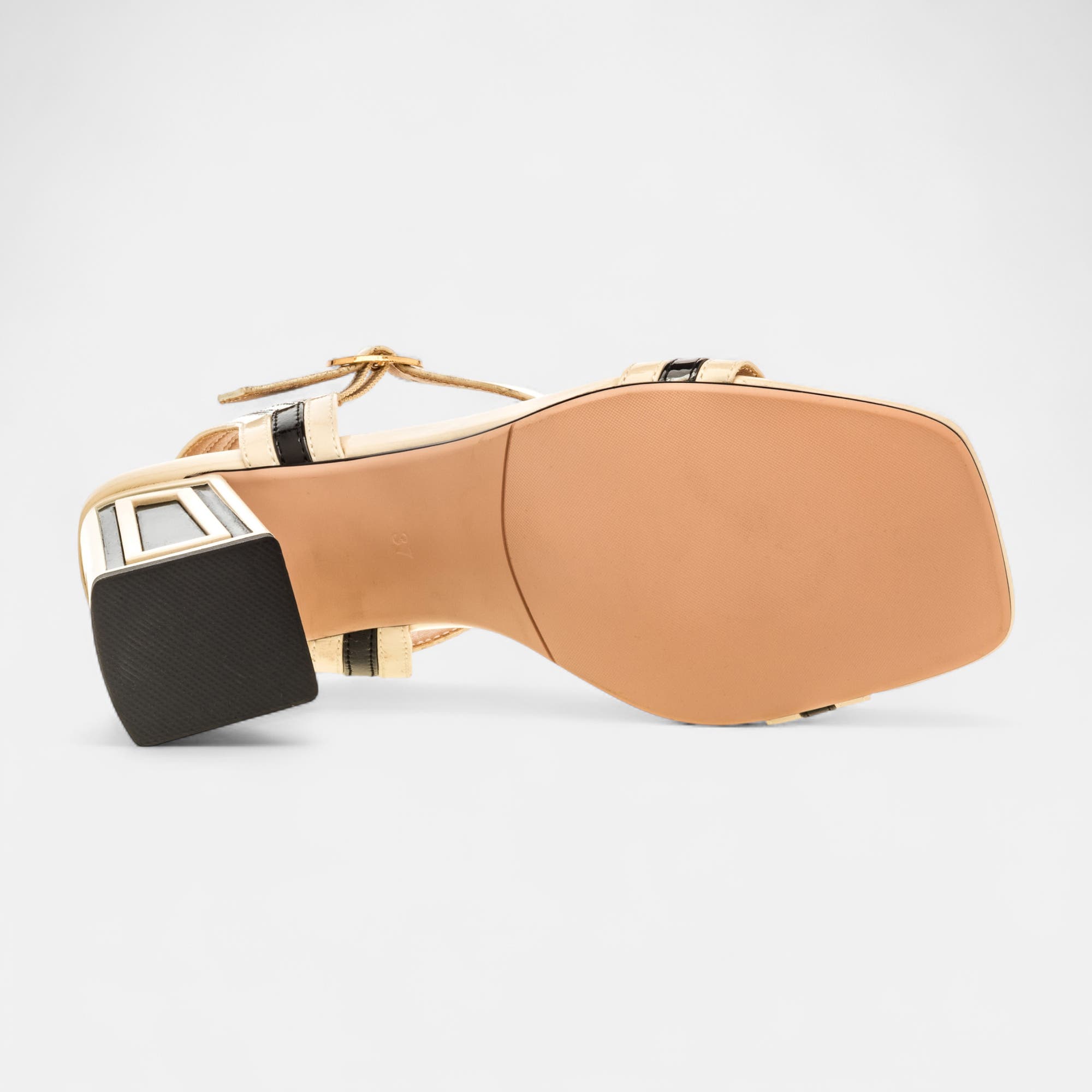 Nu-pieds à talon Femme beige