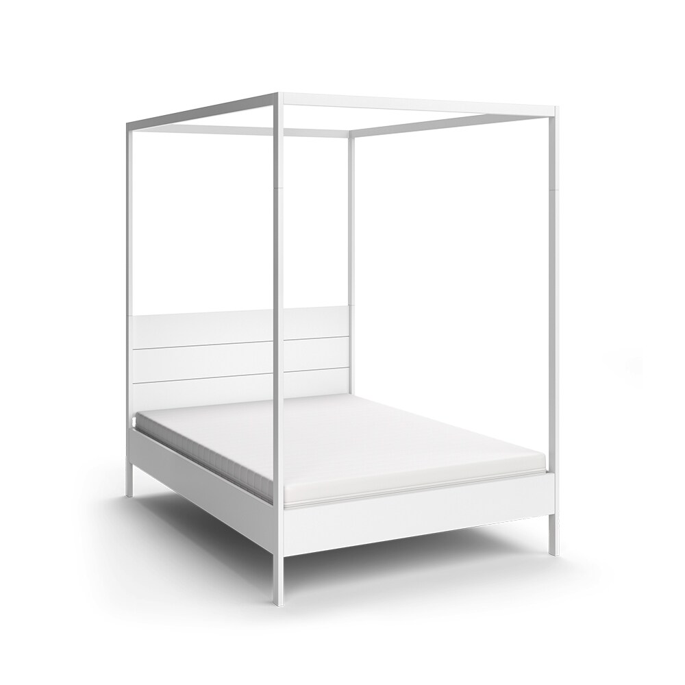 Vitalispa Schlafzimmerbett Lotti Weiß 145 x 210 cm mit Matratze