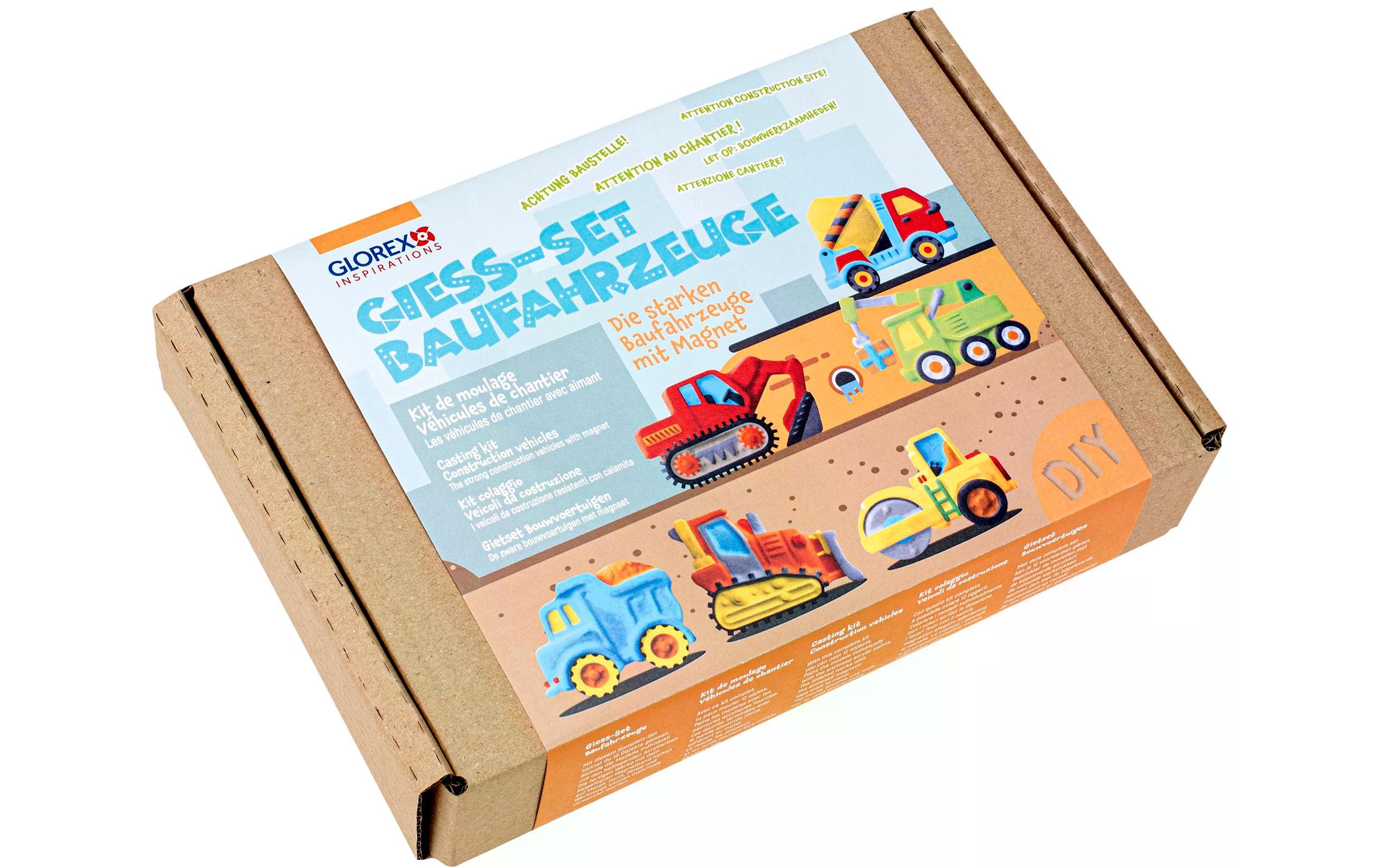 Modellier-Set BaufahrzeugeGiess-Bastelset für Kinder