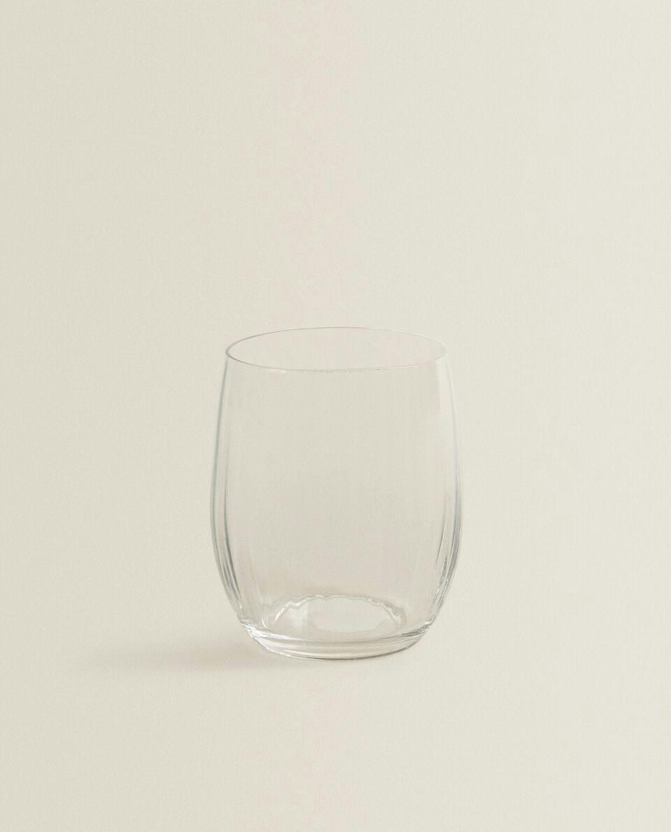 COPO DE CRISTAL DA BOÊMIA COM LINHAS