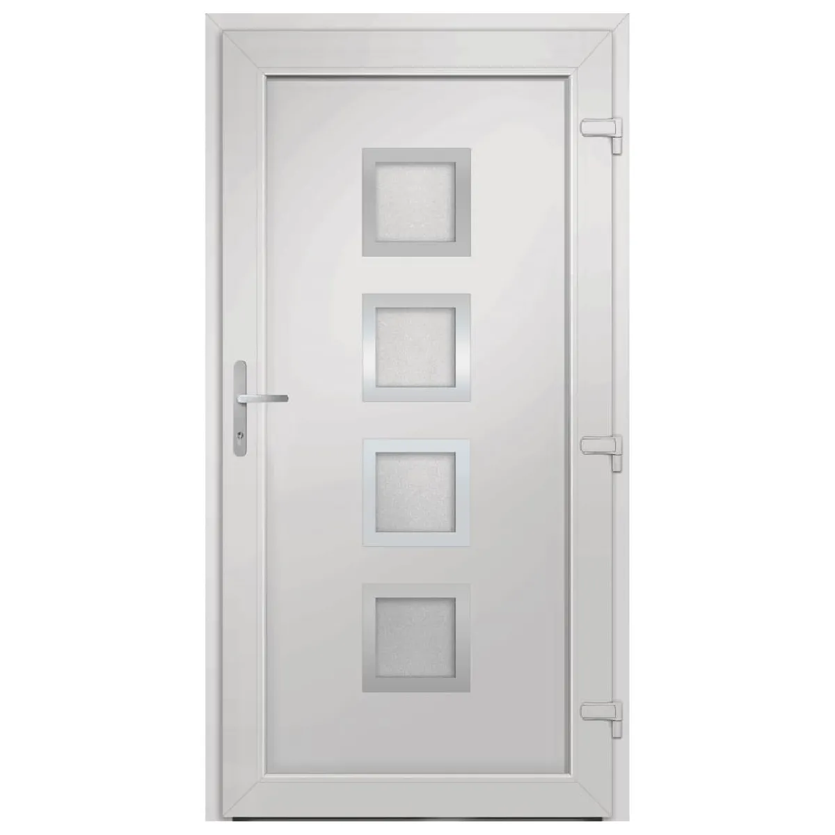 vidaXL Porte d'entrée 108x208 cm - Blanc