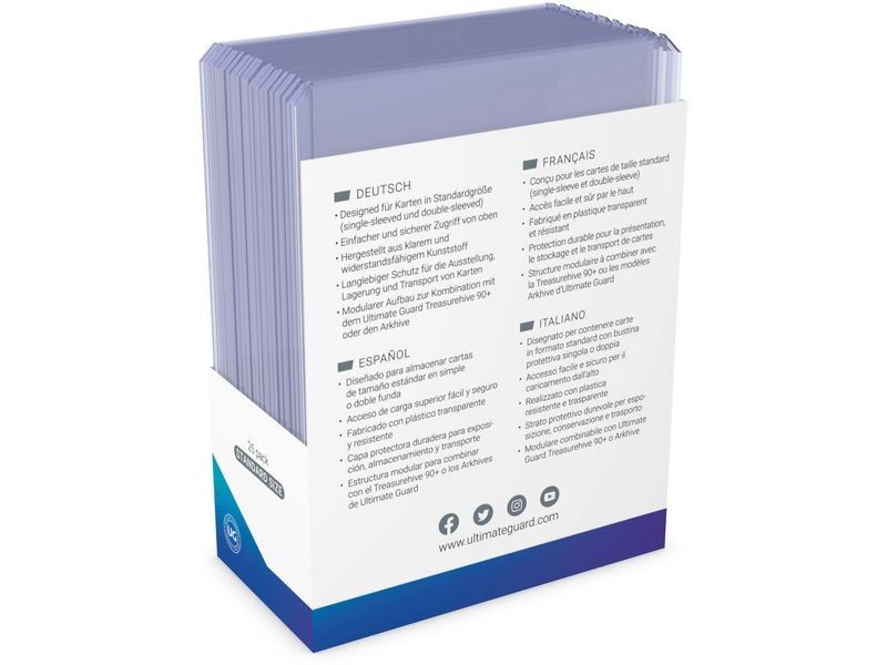 Ultimate Guard Kartenhülle Card Covers Toploading 35 pt 25e Hochwertige Kartenhüllen in Standardgrösse