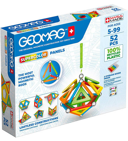 Geomag Magnets?t - Supercolor Panels Recycled - 52 Dele