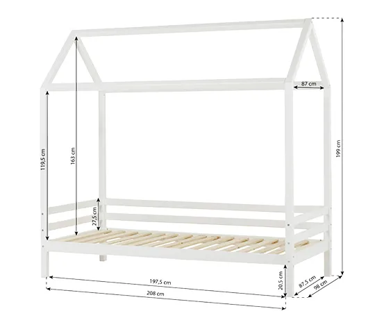 Modul für das Kinderbett »BASIC«, ca. 90 x 200 cm, schwarz
