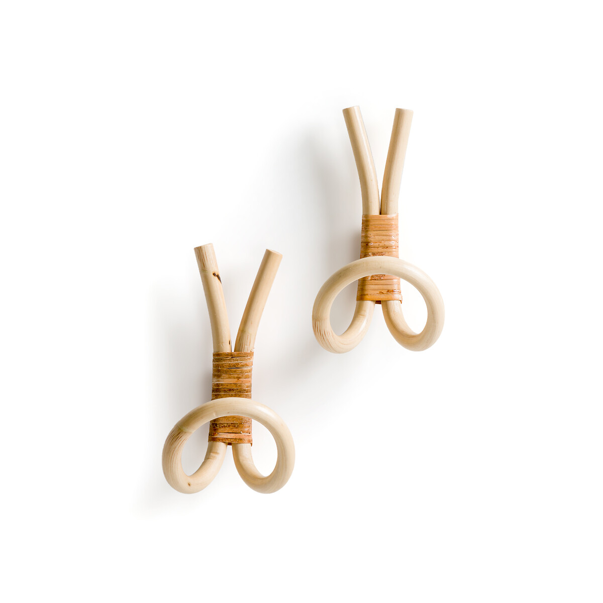 LA REDOUTE INTERIEURS<br>Conjunto de 2 ganchos de parede em rattan, Malu