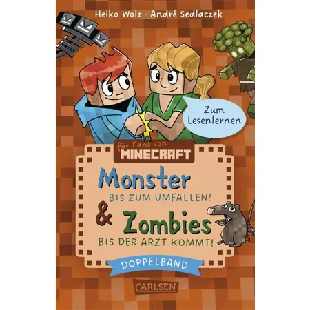Carlsen Verlag Lesenlernen mit Spaß – Minecraft: Doppelband