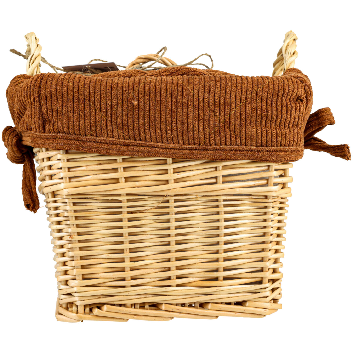 Kartoffel- und Brotkorb Cord braun