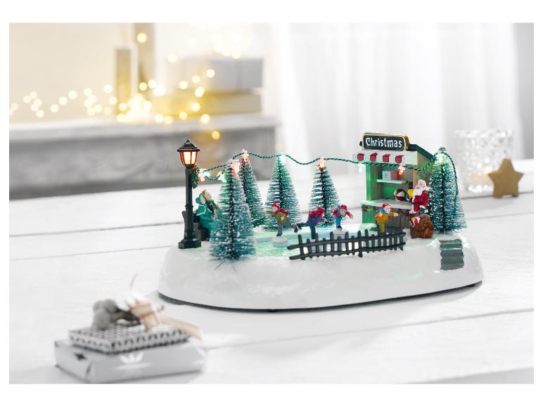 Kerstdorp figuur met LED