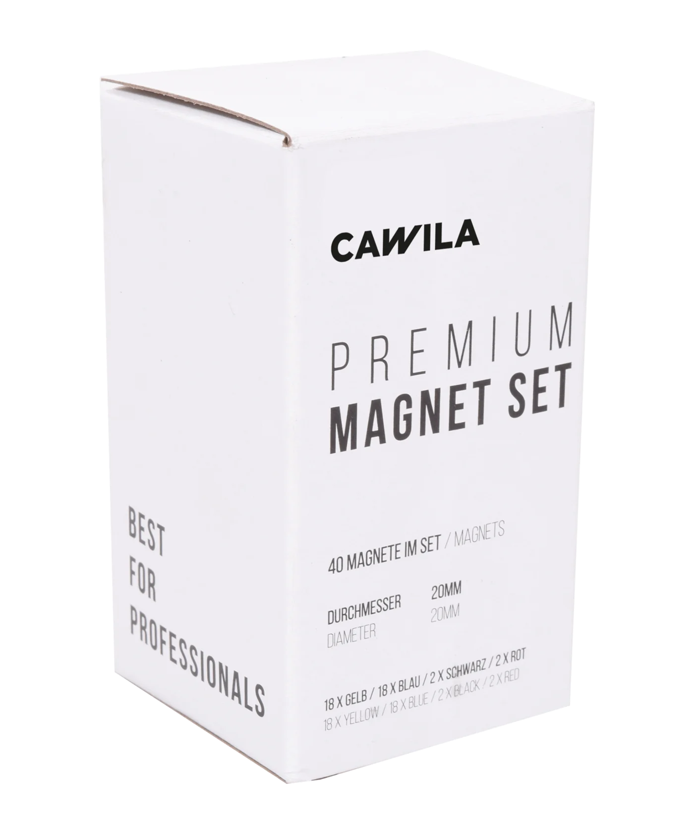 Cawila Premium Magnet Set 20mm Gelb Blau