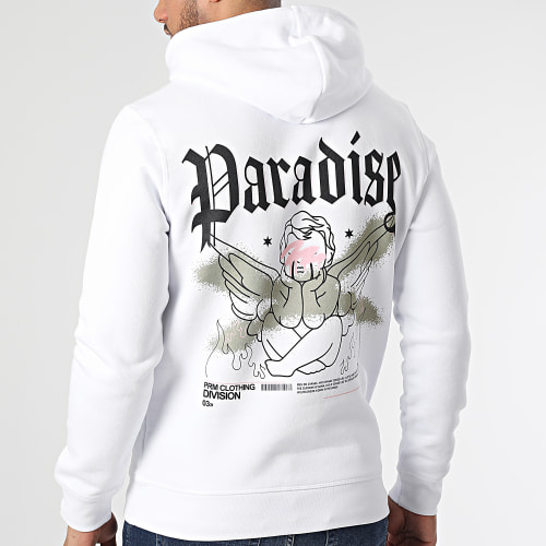 Sweat Capuche Angel Cap Blanc