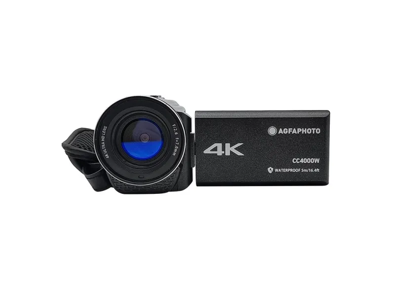 AgfaPhoto Realimove CC4000W - Videokamera - 4K - 24.0 MP - flashkort - undervands op til 5 m - sort