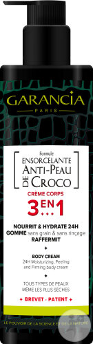 Garancia Formule Ensorcelante Anti-Peau De Croco Crème Corps 3en1 Flacon Pompe 400ml